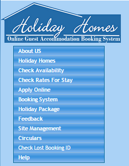 Online booking of Central Government Holiday Homes