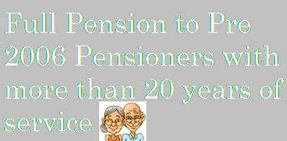 Full Pension of Pre-2006 pensioners