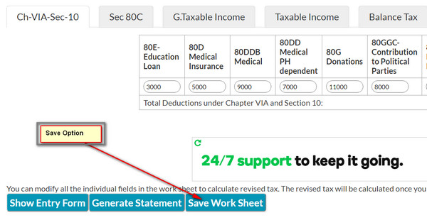 GConnect Income Tax Calculator 2016-17