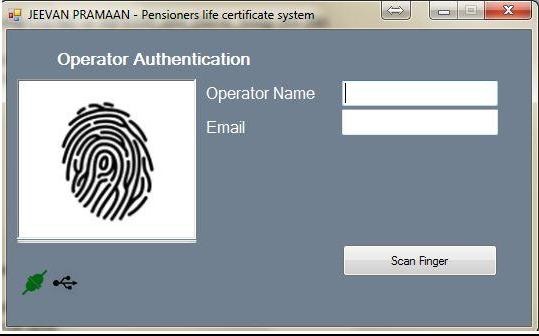 jeevan pramaan finger scan