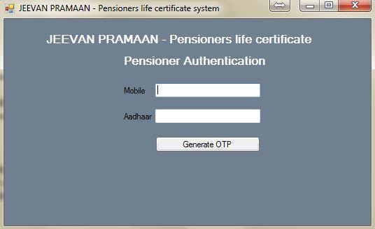 Jeevan Pramaan Pensioners Authentication