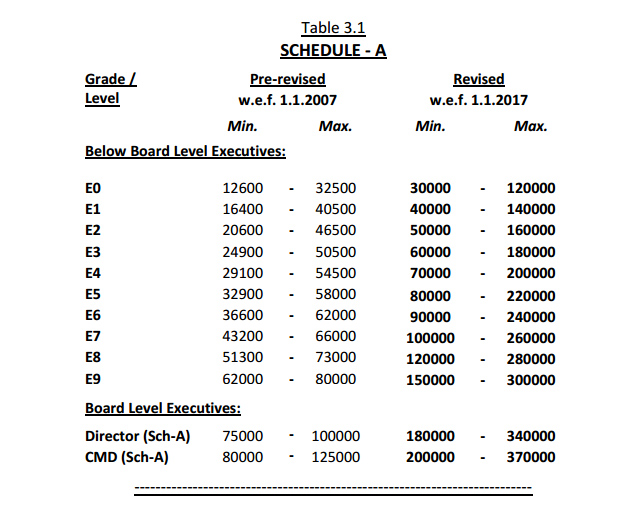 CPSE 3rd pay revision committee report