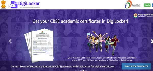 How to user digilocker for downloading CBSE mark sheet