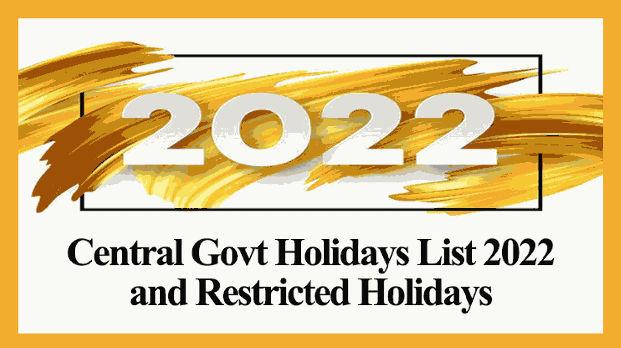 Mumbai Maharashtra Central Government Holidays 2022