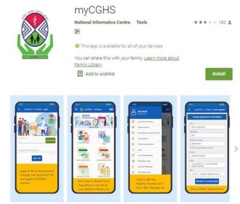 Launch of new CGHS Mobile Application for Android based devices: DOHFW