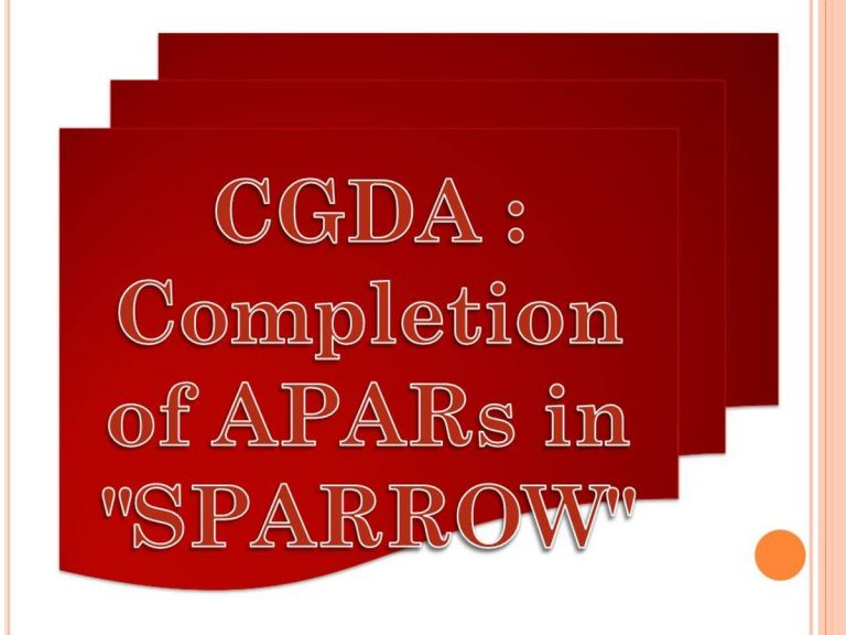 Closure of APARs for Assessment Year 2020-21 through SPARROW application are completed on or before 31st March 2022