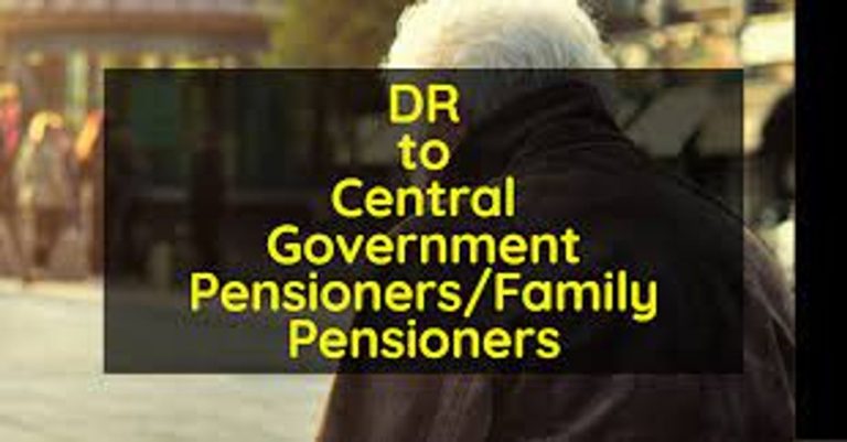Dearness Relief to CG pensioners/family pensioners – Revised rate effective from 01.01.2022: DOPPW
