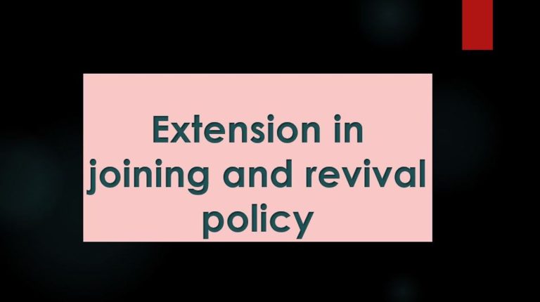 Extension in Joining and Revival Policy – Procedure thereof: Railway Board Order dated 19.04.2022