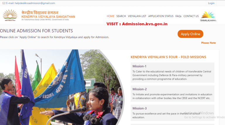 Kendriya Vidyalaya Sangathan: Revised Admission Schedule for the Session 2022-23