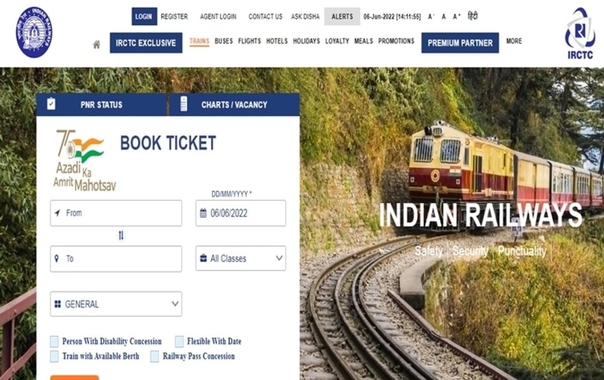 Increasing the limit of online booking of tickets through IRCTC website