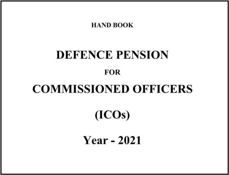 Hand Book on Defence Pension for Commissioned Officers – 2021