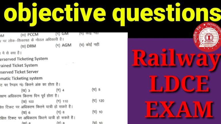 Selections/LDCEs held for Promotions to Group ‘B’ posts on Indian Railways – Clarification on evaluation of incorrect question