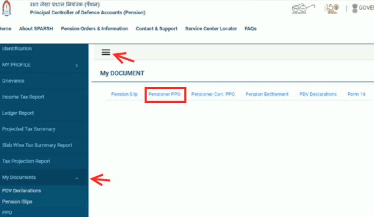 Data Correction in SPARSH – PCDA (P) order