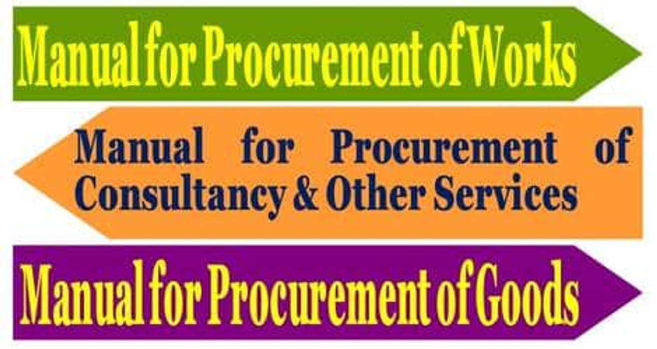 Updation of Manual on Procurement of Goods, Services, Works and Consultancy: CVC Circular