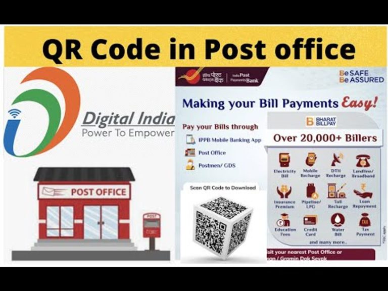 Digital payments through QR code in Post Office