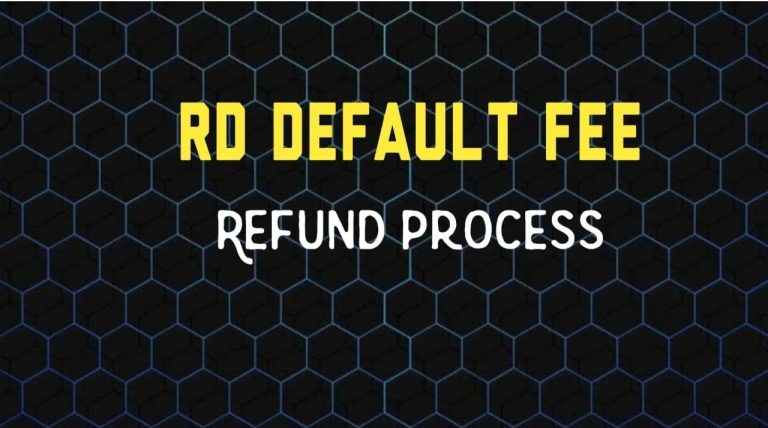 Refund of RD Default fee due to the unforeseen failure of CBS Finacle system: Department of Posts