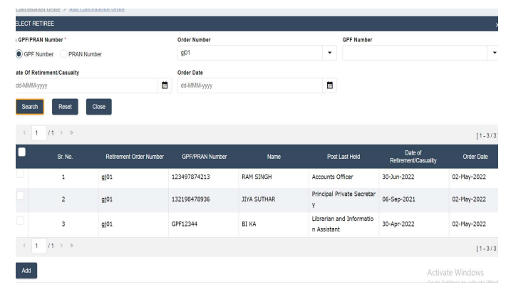 Performing Data Correction, Initiation of Pension Claim and Identification in SPARSH (CIVIL) - PCDA