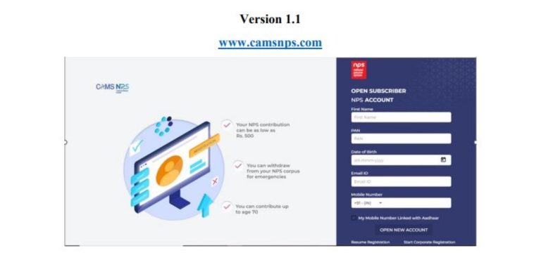 NPS Digital On boarding through CKYC: PFRDA