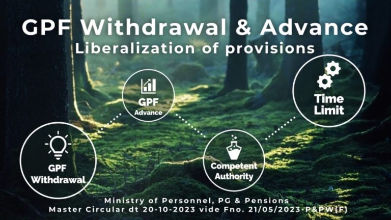 Liberalization of provisions for withdrawal/ drawal of advance from the General Provident Fund by the subscribers – Master circular: DOPPW