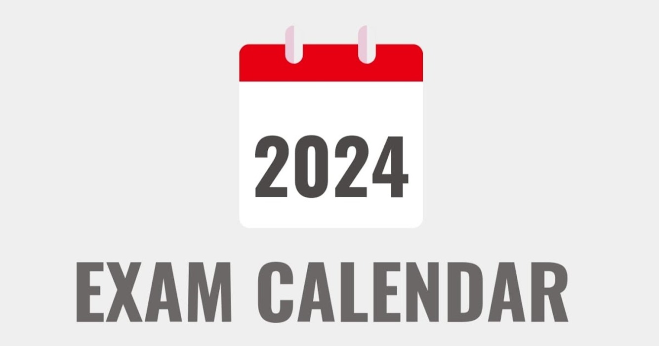 Calendar of Departmental Examinations scheduled to be held in the year 2024: Department of Posts