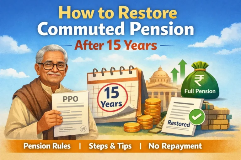 How to restore commuted pension