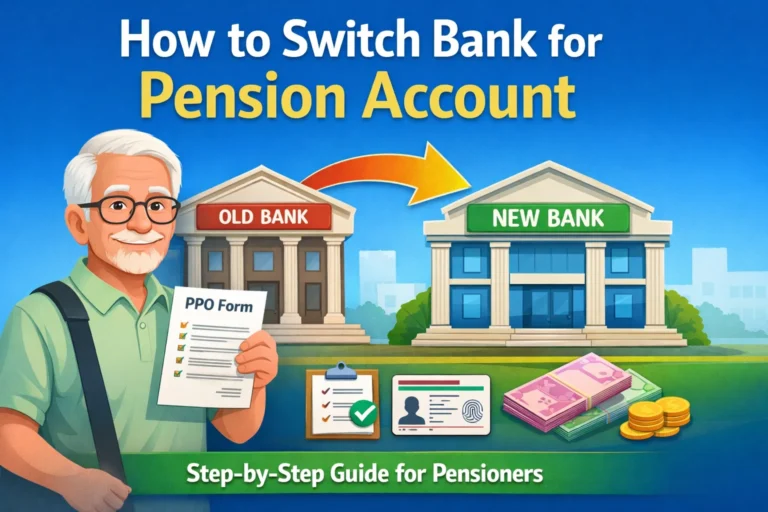 How to switch bank for pension account