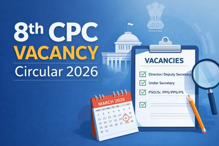 8th CPC vacancy 2026