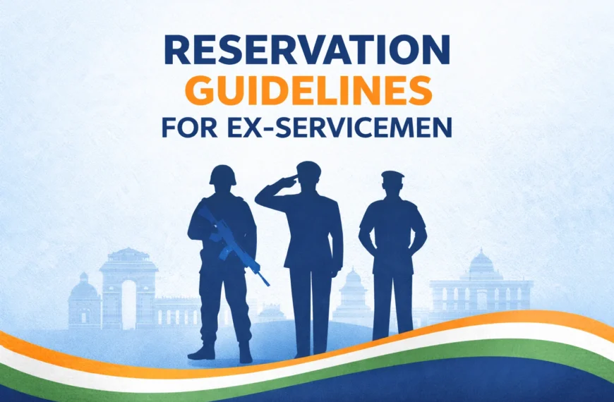 DoPT Issues Compendium on Reservation for Ex-Servicemen