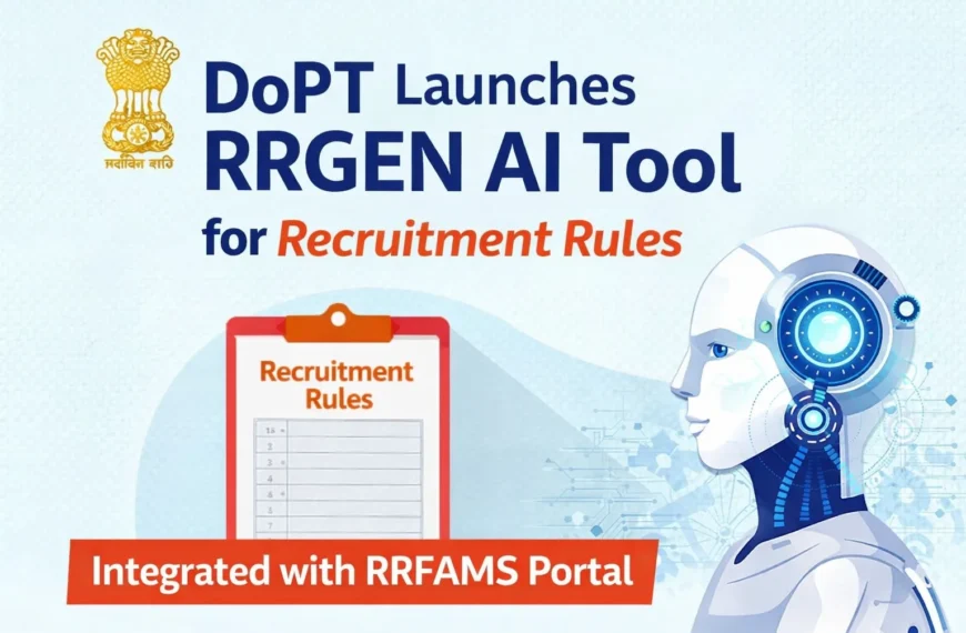 DoPT Launches RRGEN AI Tool for Recruitment Rules