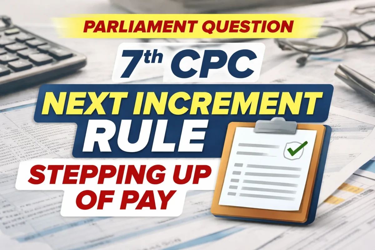 7th CPC stepping up of pay next increment
