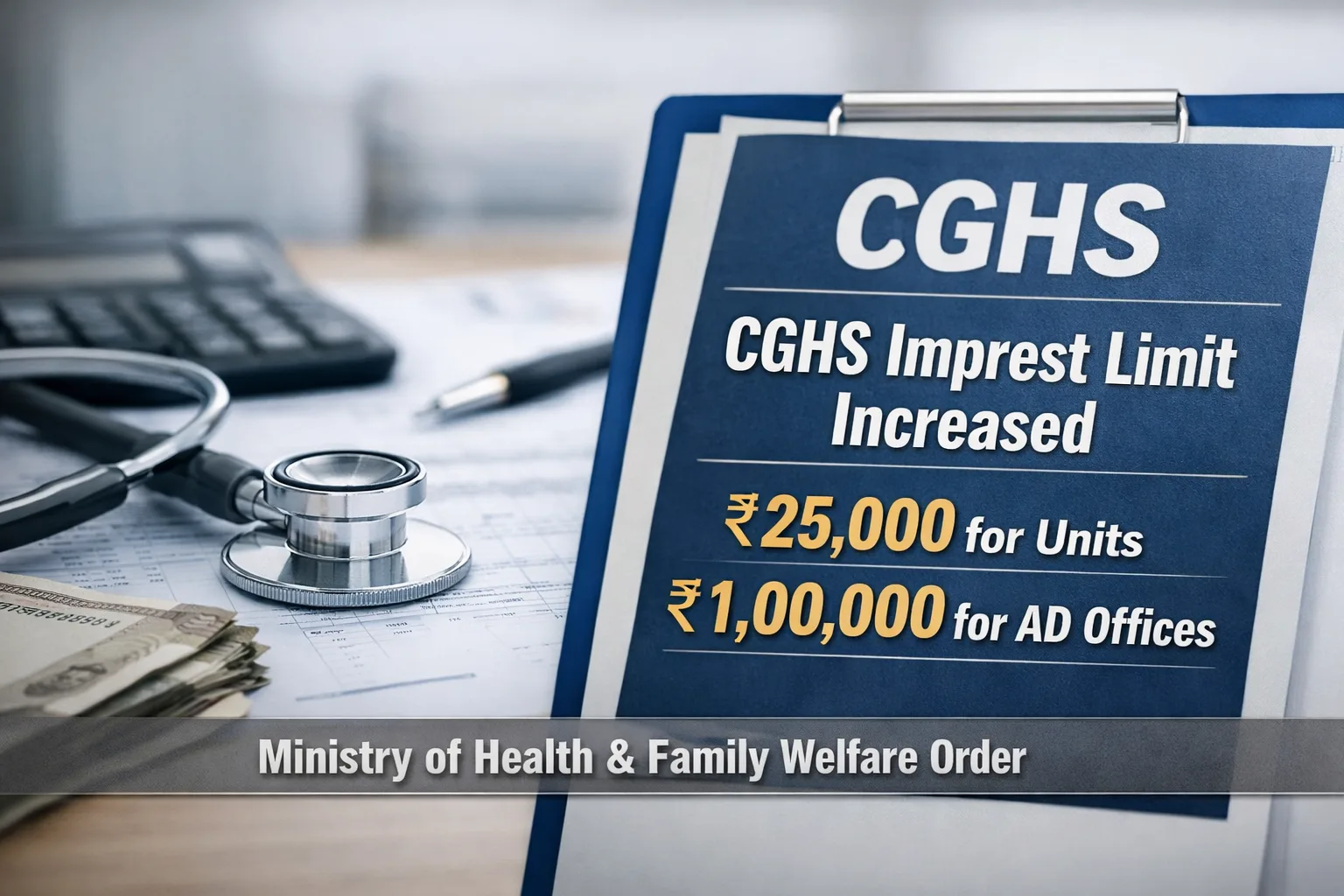 CGHS imprest money increased