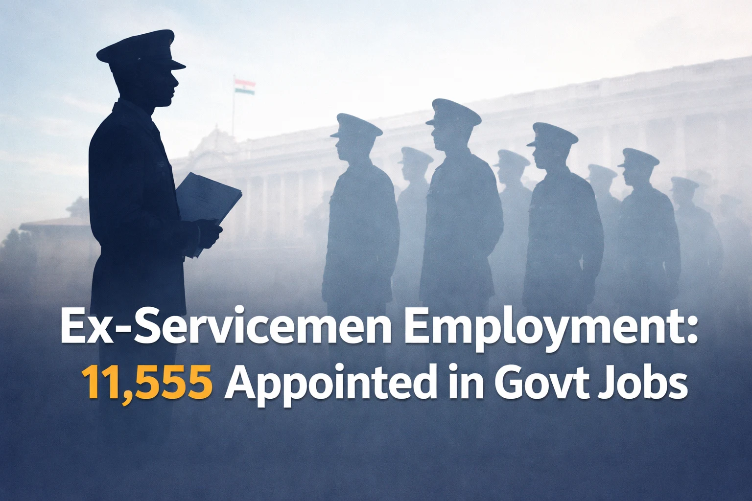 Ex-servicemen employment schemes DGR India Rajya Sabha 2026
