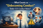 unbecoming conduct CCS rules