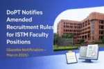 ISTM Recruitment Rules 2026