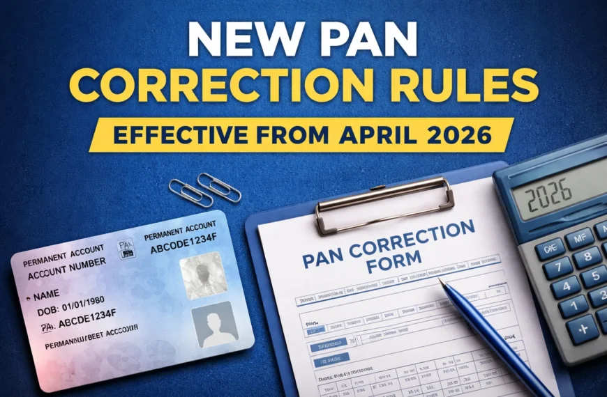 PAN correction new rules