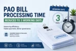 PAO Bill Processing Time Reduced