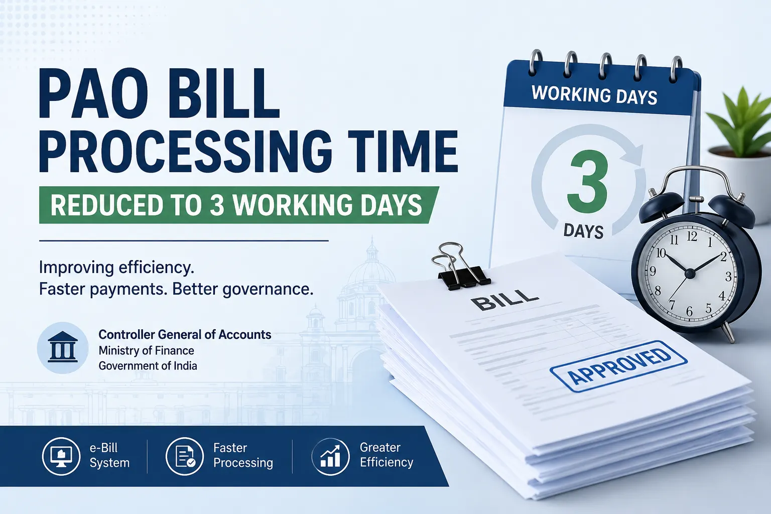 PAO Bill Processing Time Reduced