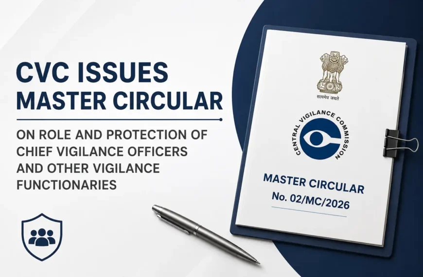 CVC Master Circular on Chief Vigilance Officers