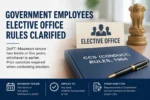 Govt employees elective rules