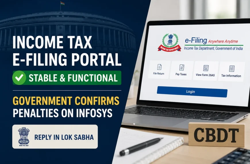 Government Says Income Tax Portal Stable