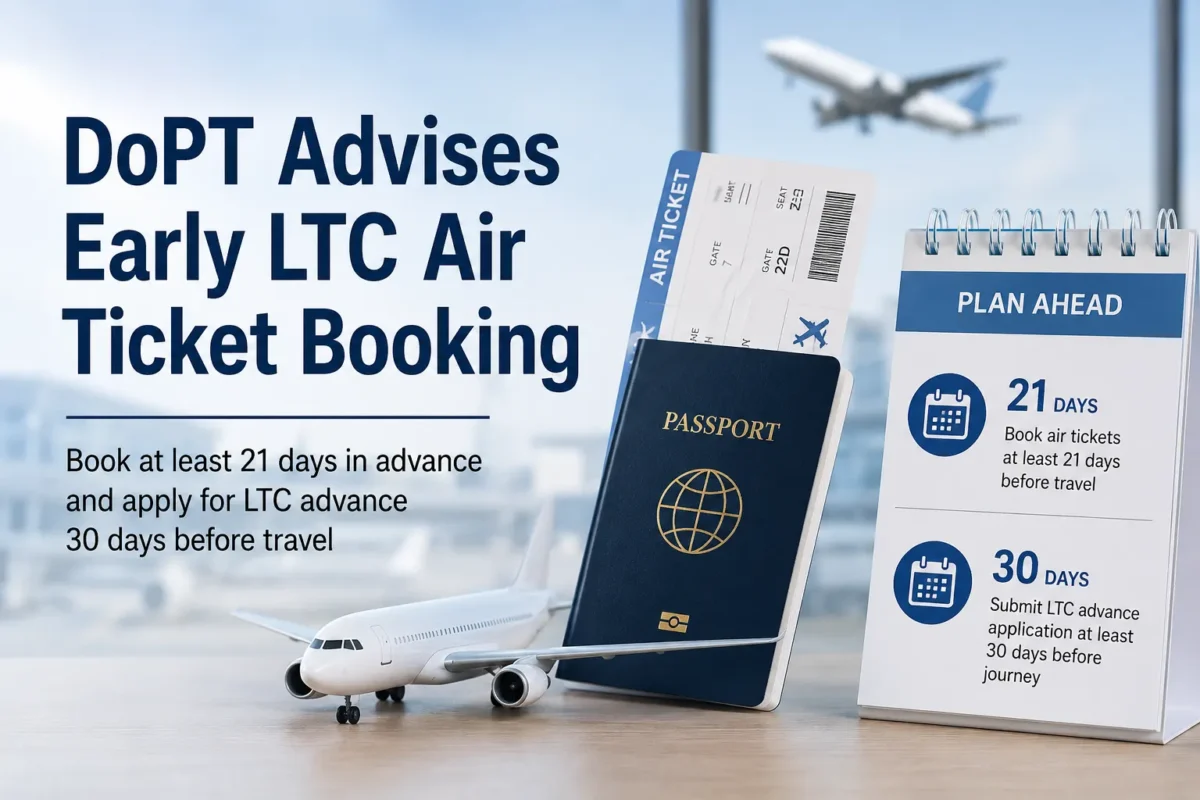 LTC air ticket booking guidelines