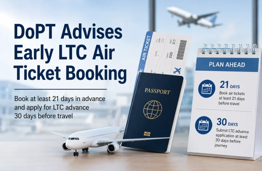 LTC air ticket booking guidelines