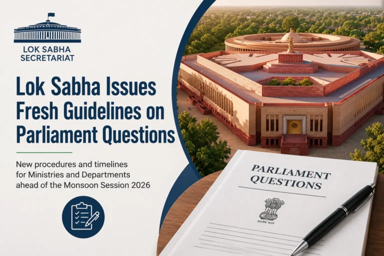 Lok Sabha Secretariat Issues Fresh Guidelines for Ministries on Handling Parliament Questions Ahead of Monsoon Session