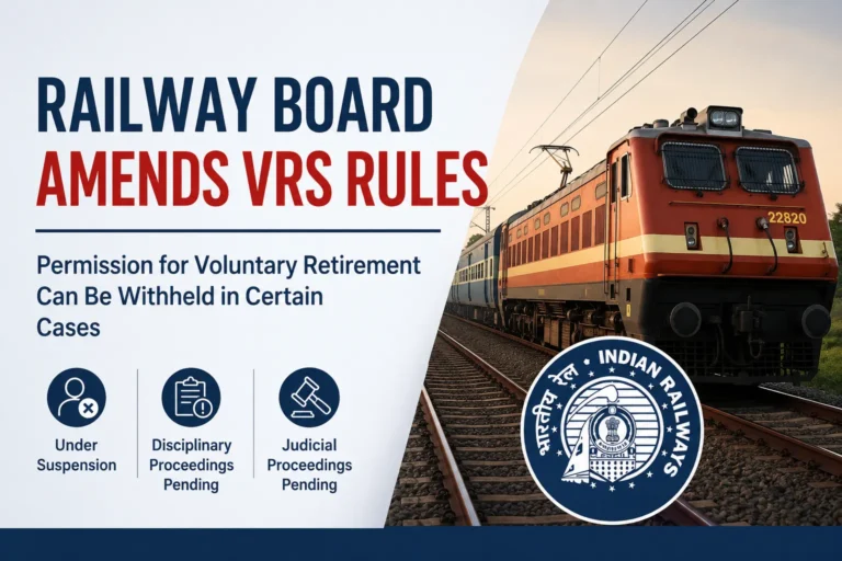 Railway Board Amends VRS Rules