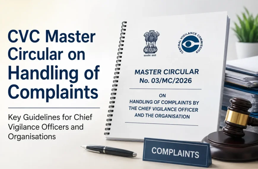CVC Master Circular on Handling of Complaints