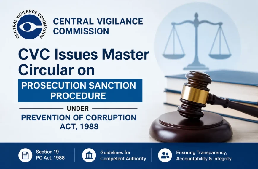 CVC Master Circular on Prosecution Sanction