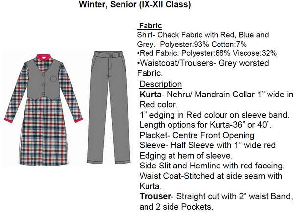 KV releases specifications for Uniform dresses - To be implemented fully from 2014