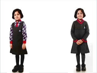 Colourful catalog containing images of New KV Uniforms